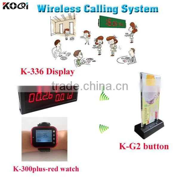 Kitchen Call Waiter System CE passed 433mhz restaurant call system digital electronic restaurant wireless sound system