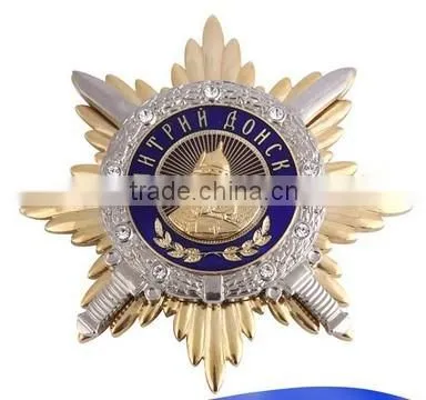 Multifunctional star shaped badge for wholesales Sport Running Medal