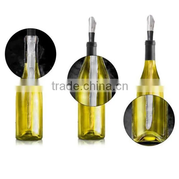 NT-PC02 perfect acrylic red wine cooler stick silicone wine chiller sticks for drinks