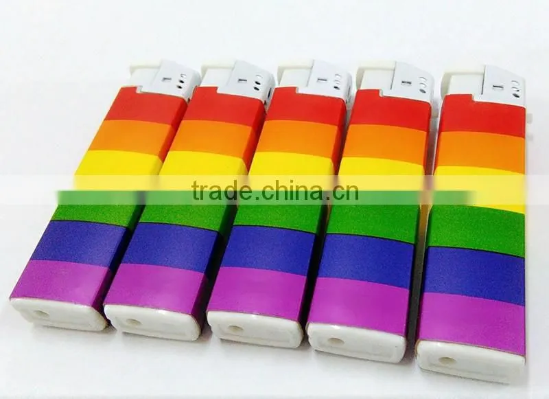 Fashion colored ribbon paper rechargeable lighter 2016