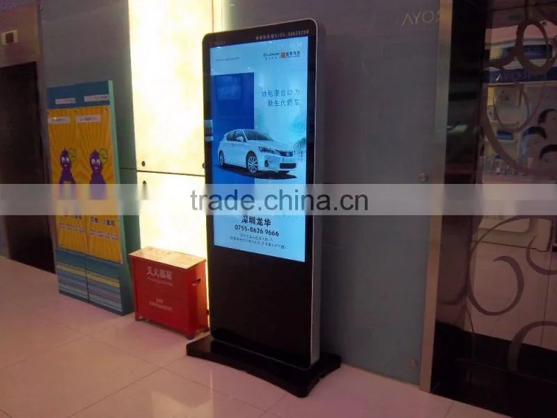 42 46 55 inch high quality indoor floor standing lcd advertising player