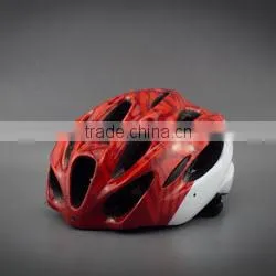 colorful in-mold adult sport riding bike bicycle helmet steel grill
