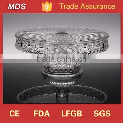 Modern bakeware cake tools crystal glass cake stand wedding