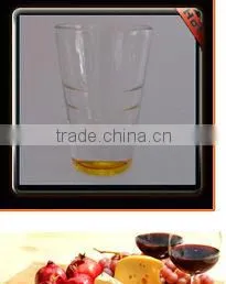 NEW PRODUCT!Mouth Blown Whisky Glass with White Porcelain Decoration