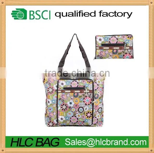 2016 New fashion design big-capacity foldable shoulder bag HL-PB101