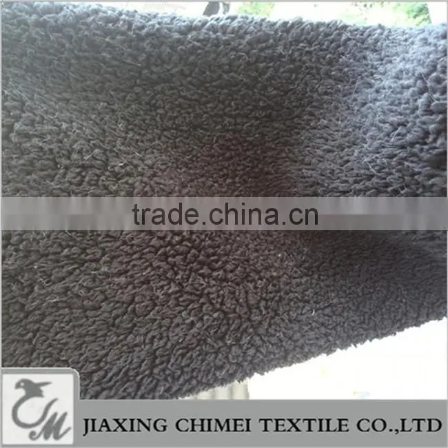 black sherpa faux fur for sweater