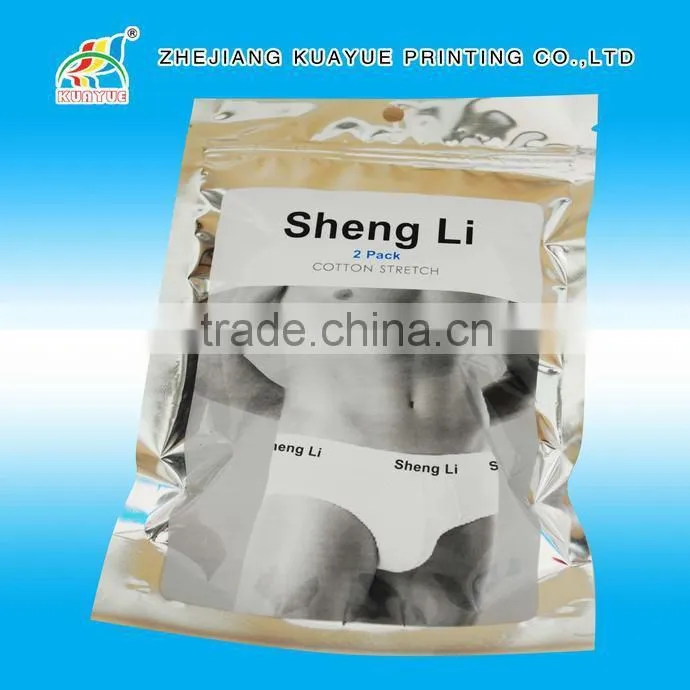 Customized High Quality Zipper Bag for Underwear