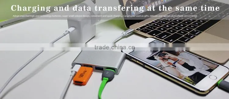 New Design Aluminum Usb 3.1 Charge Type C Hub