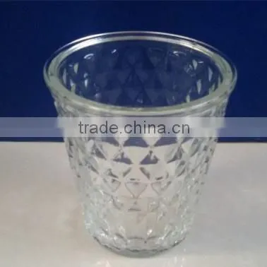 wholesale 700ml votive glass candle tealight jar holder with lid