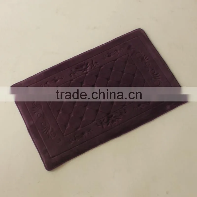 bathmat with anti slip base Bathroom floor mats
