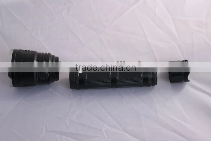 High power XML-T6 Rechargeable Aluminium flashlight