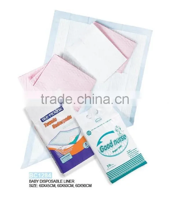 Disposable Baby Changing Mat Non-woven and PE sheet