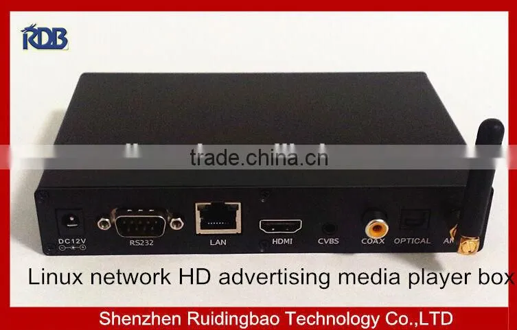 RDB 2014 new standalone linux network hd media player for advertising display, DS009-2