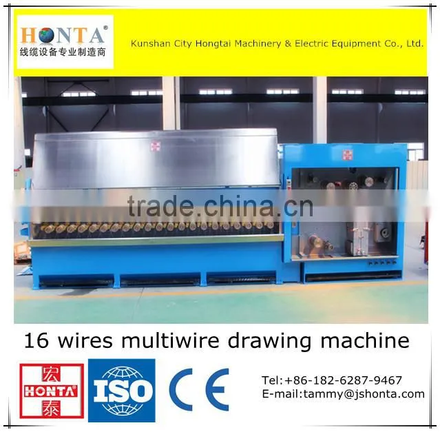 Aluminum Rod Breakdown Machine With Annealer, Wire and Cable Making Equipment