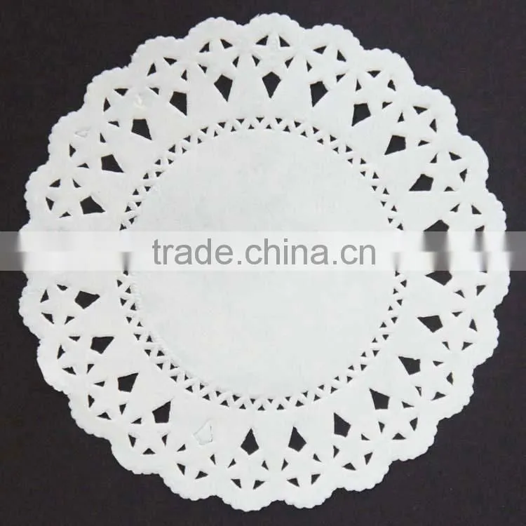 Various Design Disposable Eco-friendly Food Grade Ivory Paper doilies