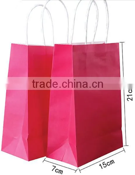 Beautiful red gift bag box,customized gift bag