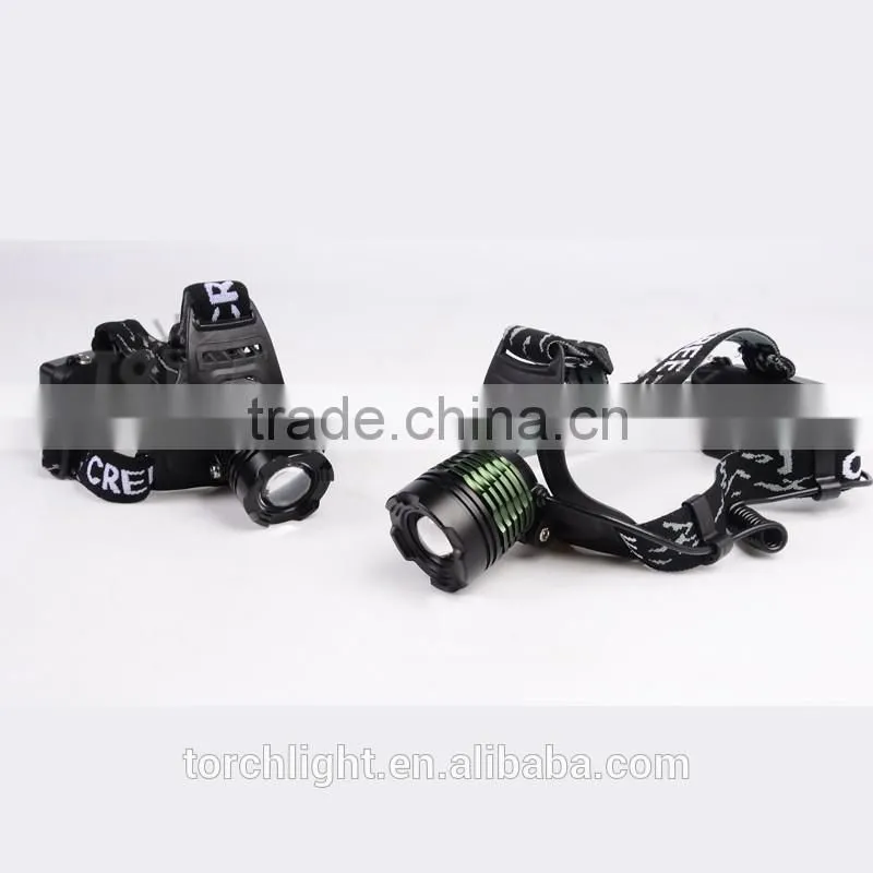 2000 Lumens XM-L T6 Zoomable LED Headlight Cheap Promotion LED Head Torch Light Car Repairing Lamp Outdoor Camping Light