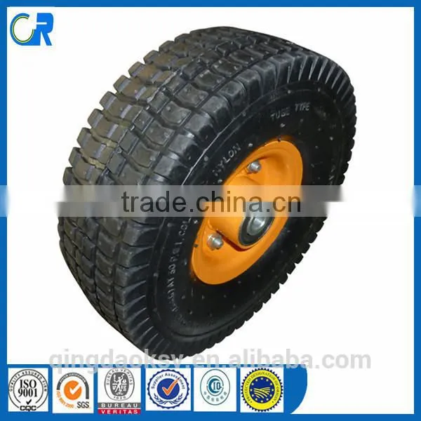 Folding hand trolley wheel