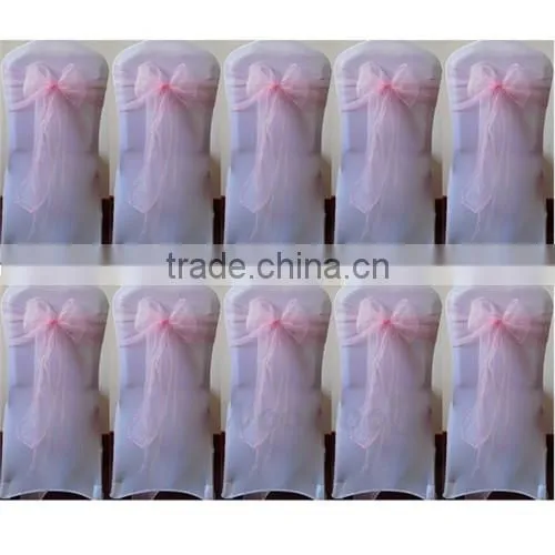 Beautiful Chair Decoration Tie Organza Sash for Banquet