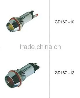 CNGAD 10mm copper LED signal lamp(led signal tower light,indicator lamp)(GD16C-10)