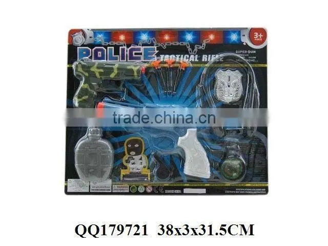 Lifelike police play set, plastic police game