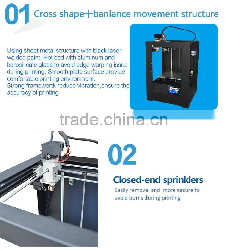High Precision 3D Printer With LCD Touch Display DIY 3D Printer/3D Printer Kit