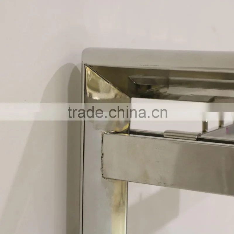 Variable stainless steel clothes hanging rack for shop display