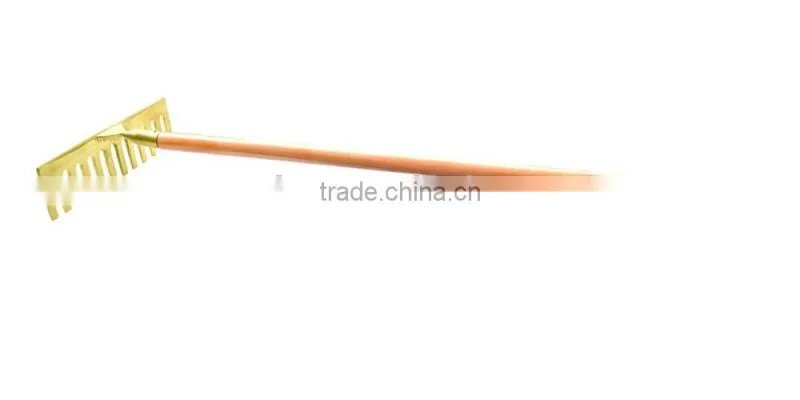 Non sparking hand tool rake