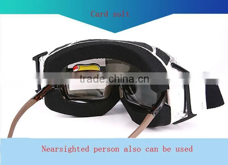 Doule Lens Snow goggles Snowmobile Snowboard Skate Ski Goggles With Big Spherical