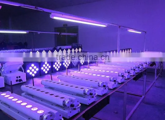 6 in 1 battery power & wireless DMX led flat led par can