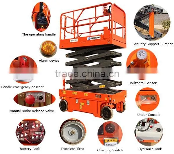 SINOBOOM electric aerial work platform GTJZ1012E