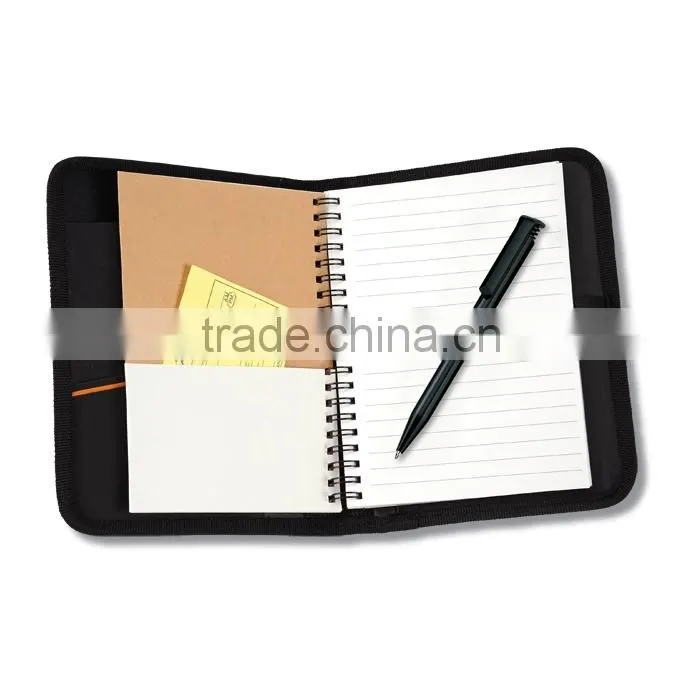 A5 Leather document folder with notepad