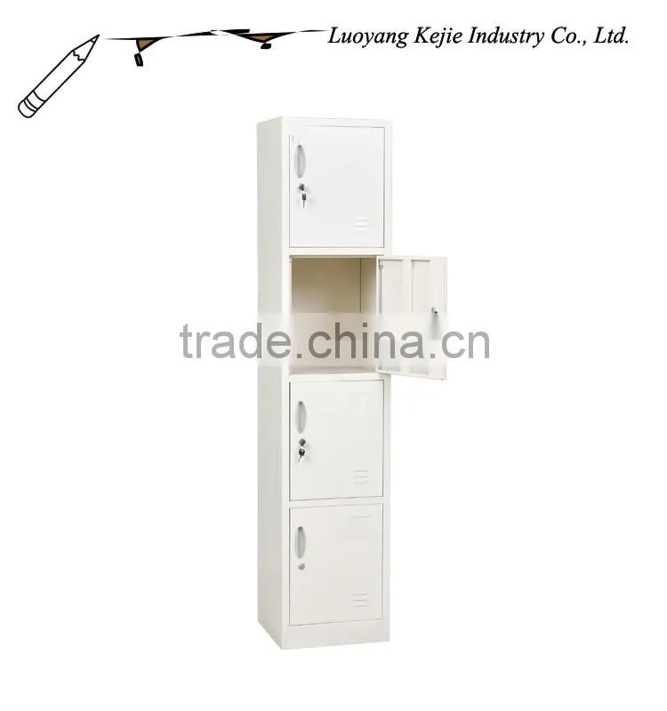 Hot Selling 4 Doors Strong Steel Office Employee Changing Room Locker
