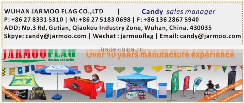 advertising 6ft and 8ft pvc table cloth for advertising
