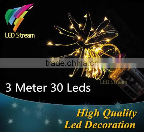 30Leds Battery Operated String lights 10FT led christmas light