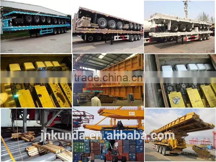 3 Axle 40ft container skeletal semi trailer