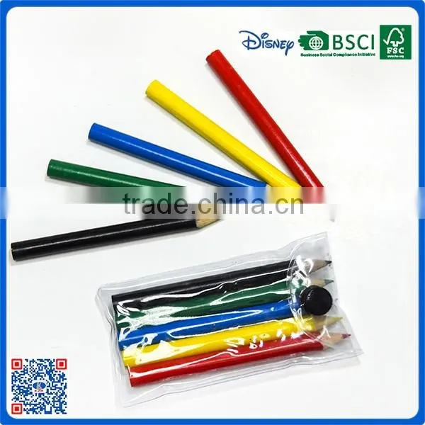 Hot sale small colour pencil set 3.5 inch color pencil for kids from china