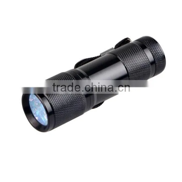 9 LED uv led flashlight