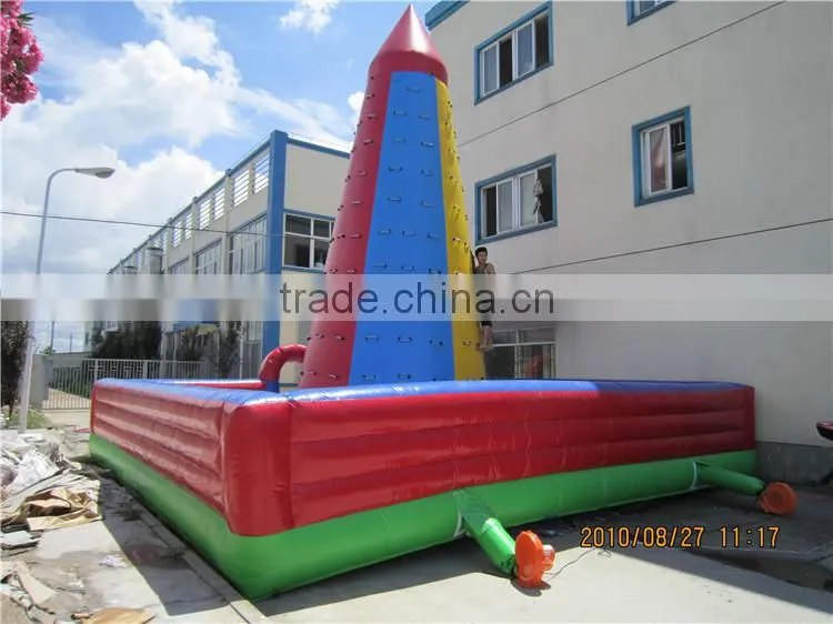 inflatable rock climbing wall with factory price