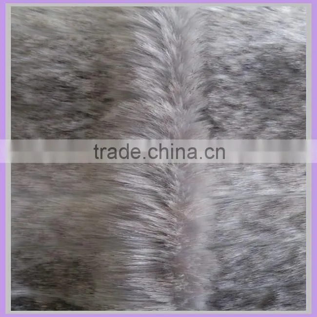 100% Acrylic AH tip discharge print thick minky ankara fabric faux fur fabric for lady fashion bag clothing china supplier