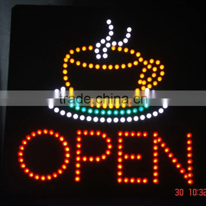 Hot Sale Coffee LED NEON Open Sign