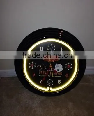 Promotional 17" Neon Tower Clock Wholesell