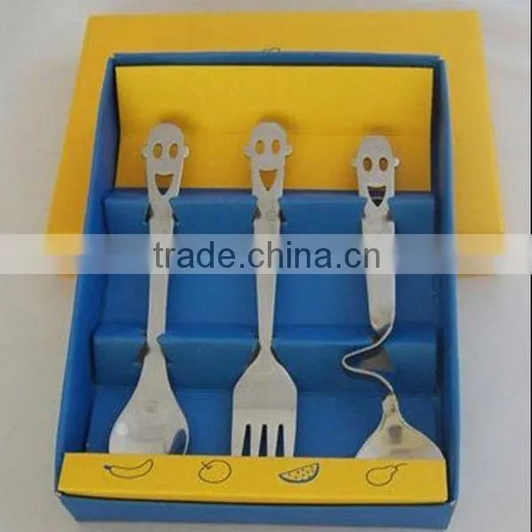 High quality stainless steel smile cutlery set