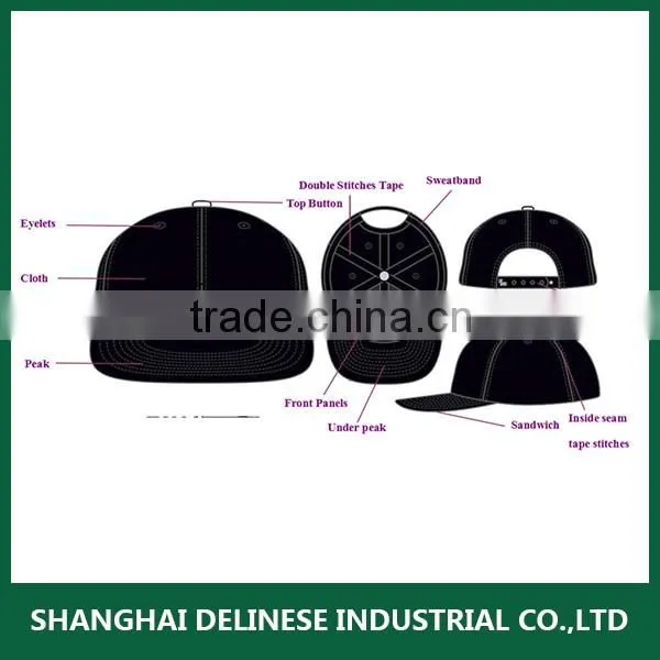 bottle opener baseball cap with 6 eyelets