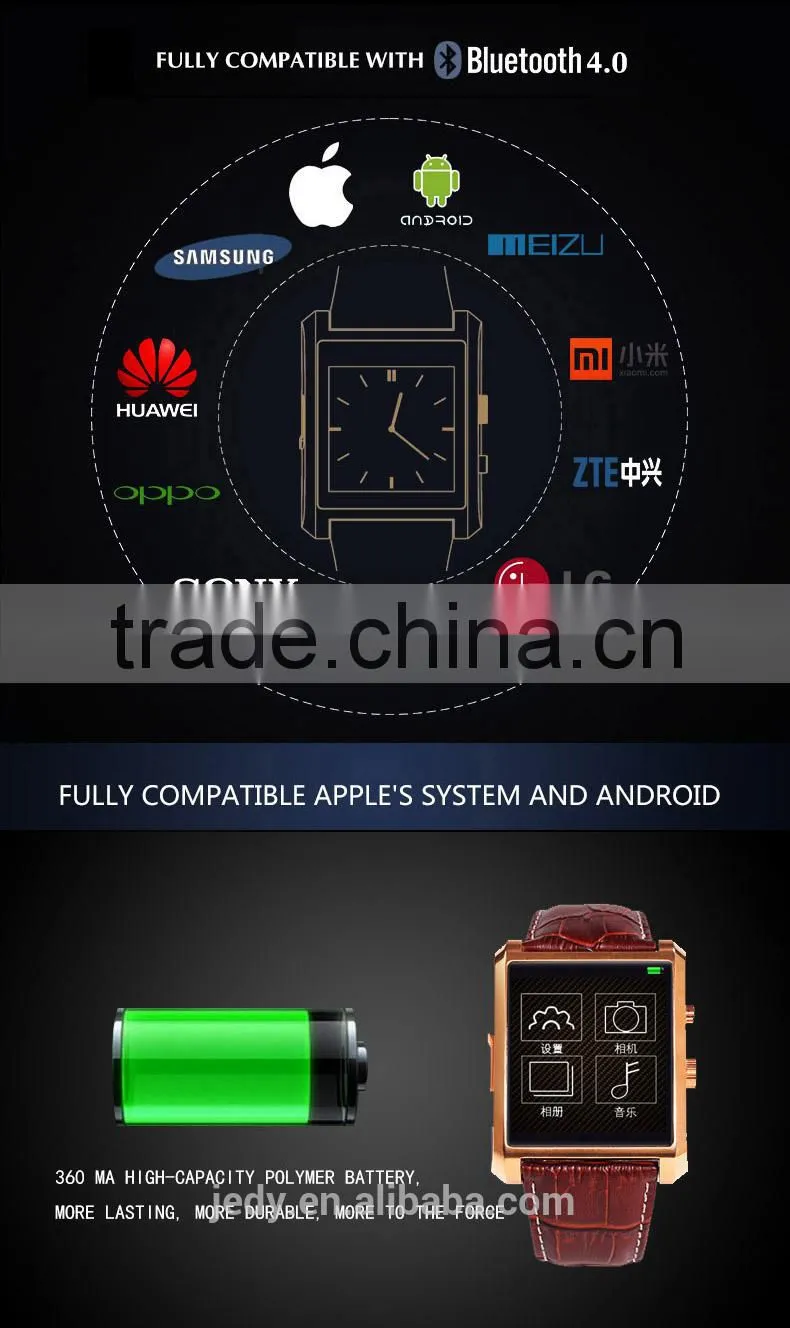 BTW-DM08 MTK2502 plat form Smart watch Bluetooth watch touch screen pedometer,sleep monitor Sedentary reminderfor IOS android