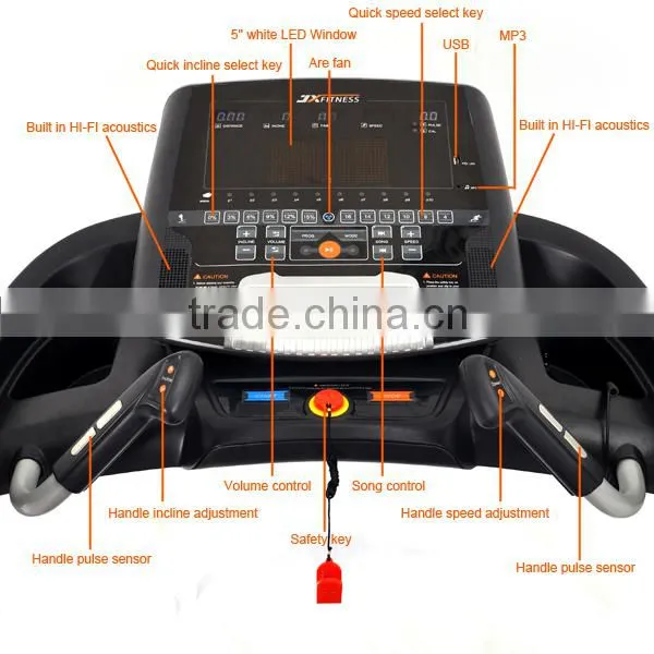 High Quality Semi Commercial Curve Treadmill With Fan