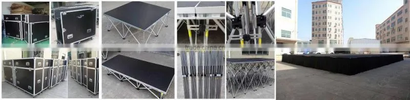 outdoor and strong stage systems with non-slip finish material on sale