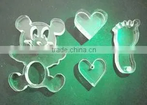 laser cut acrylic shapes with up-down working table