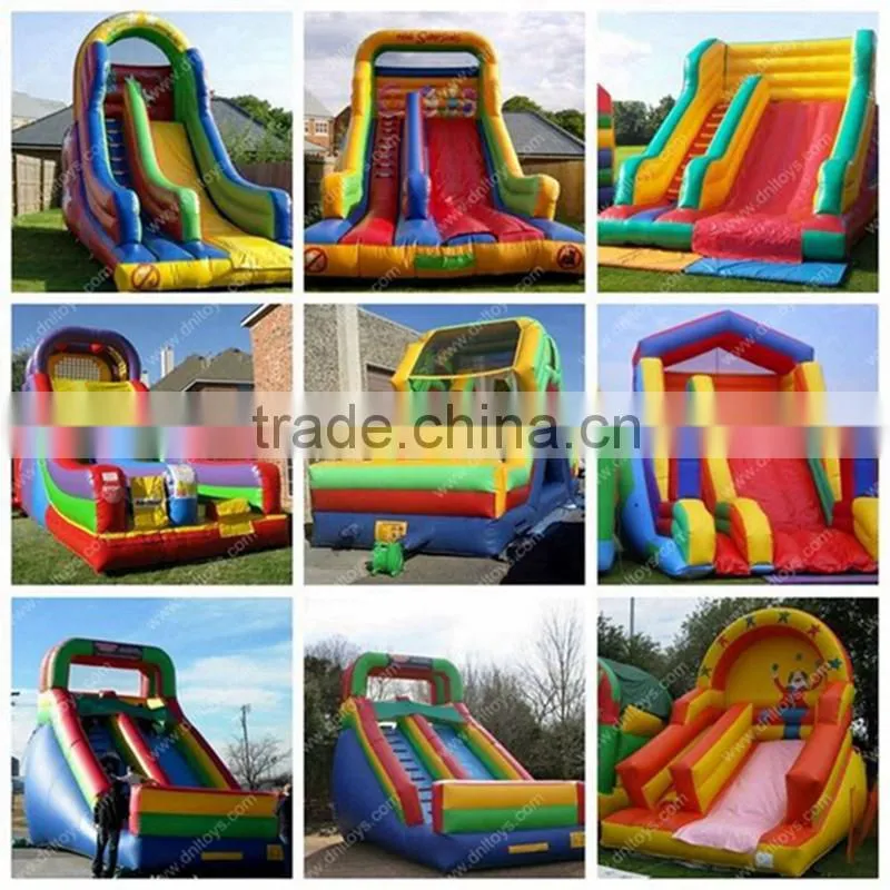 Adult beach game super high inflatable slide