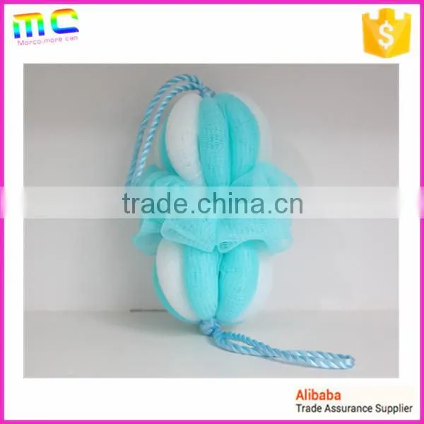 two-section pumpkin double color longe bath brush